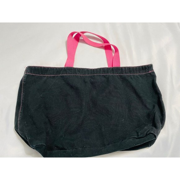 Victoria's Secret Thick Canvas Reusable Shopping Bay With Pink Handle Logo - Picture 5 of 7